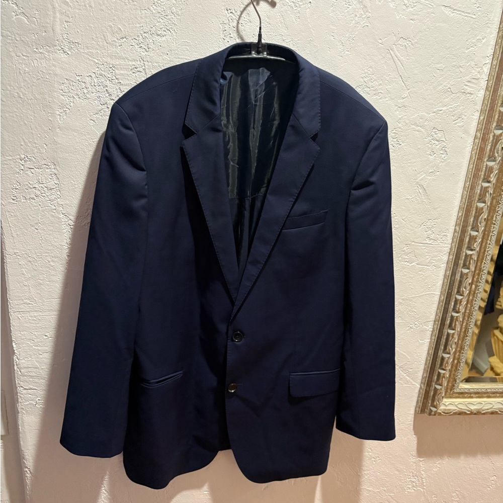 Hugo Boss Blue Sport Suit Coat Classic Style